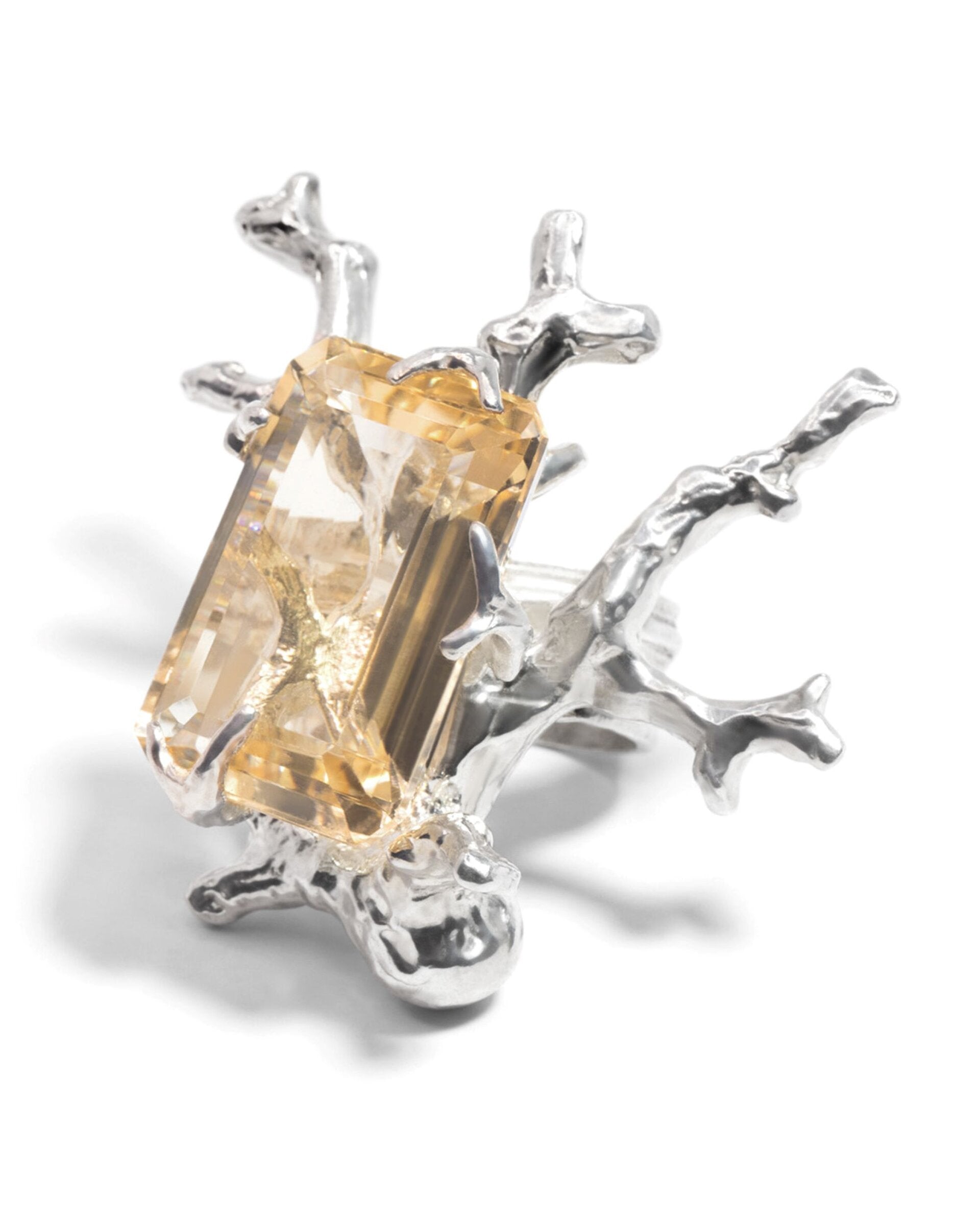Citrine Signature Coral Ring