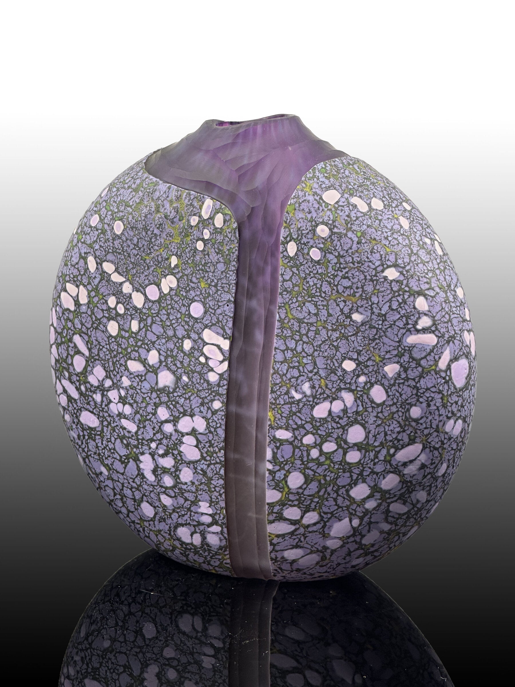 Large Lavender Cascade Vase