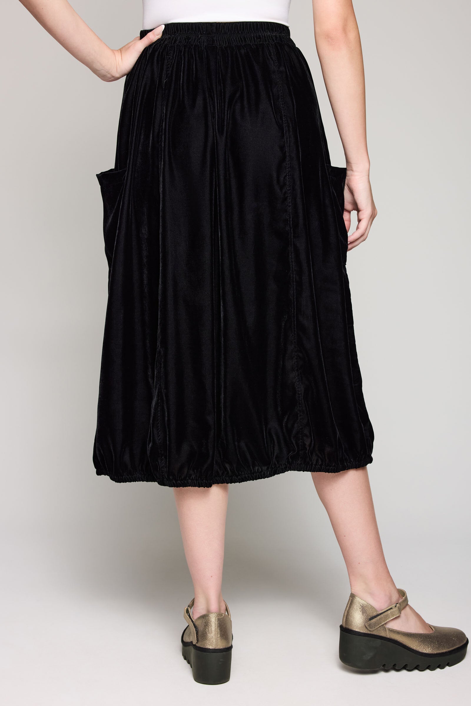 Velvet Cargo Skirt