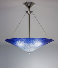 Cobalt Fade Glass Chandelier