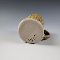 Amber Celadon Handbuilt Mug