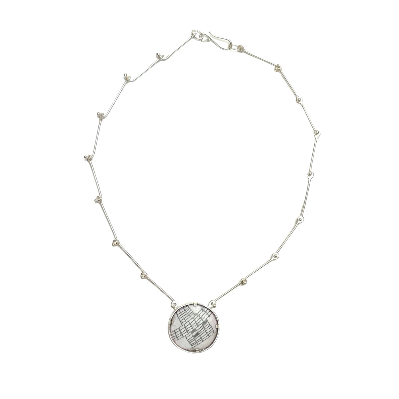Graphic Graphite Necklace VI