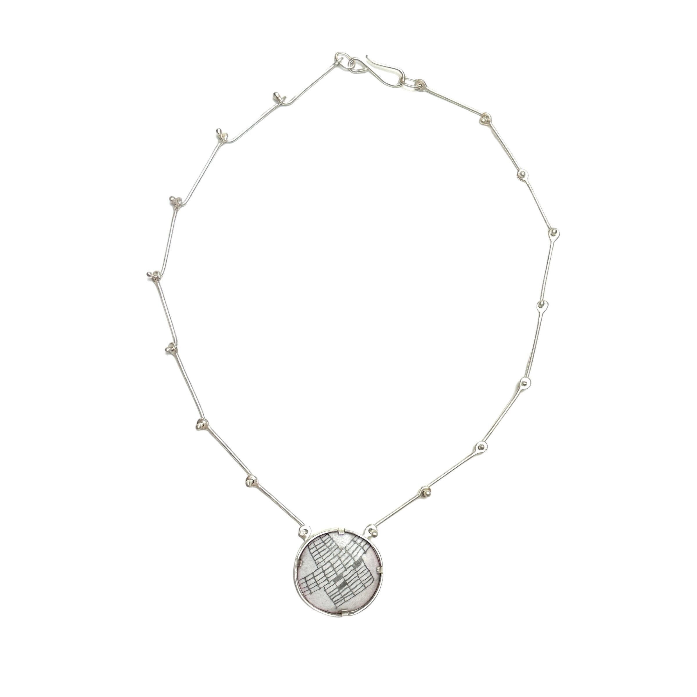 Graphic Graphite Necklace VI
