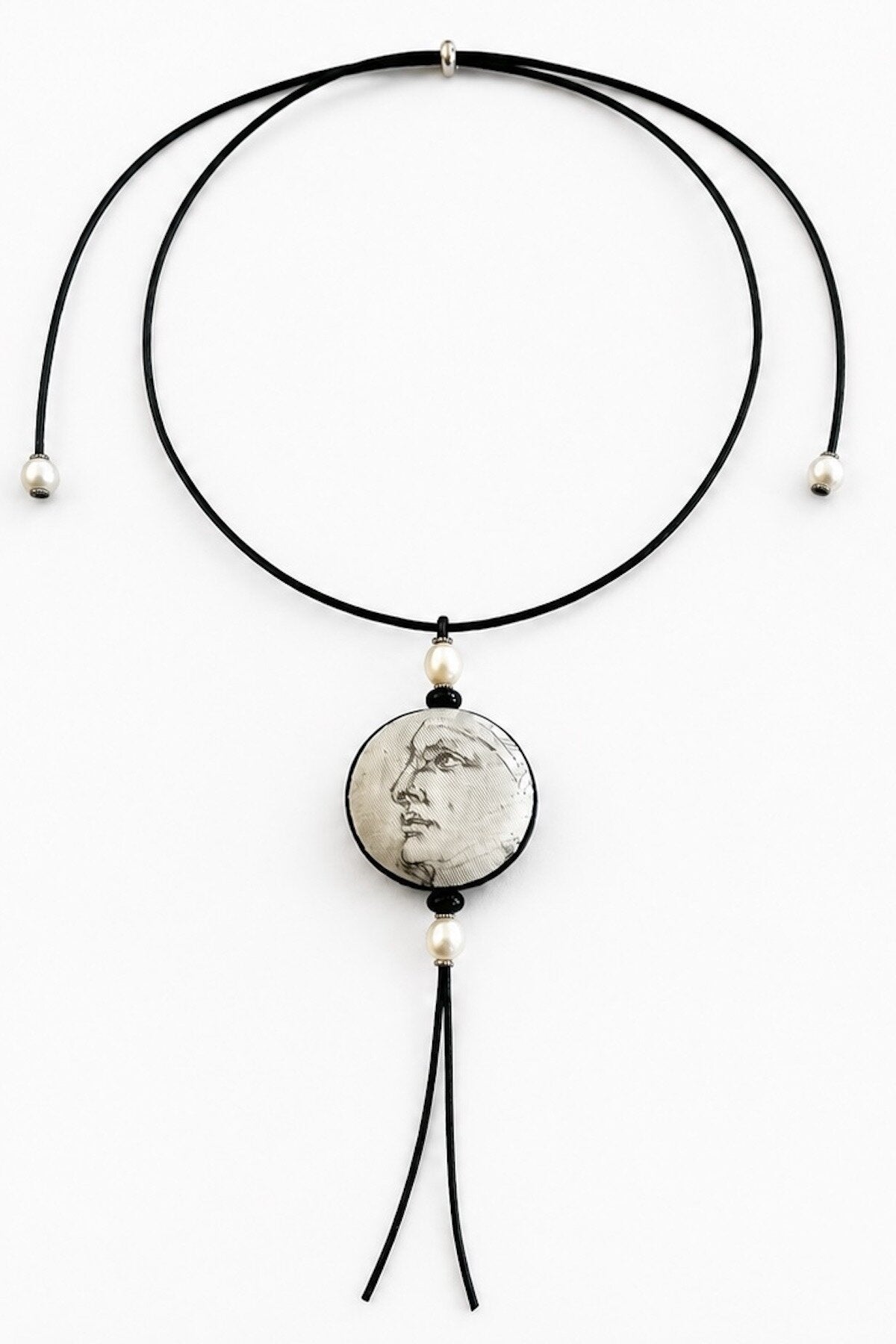 Florentine Reversible Silk Art Pendant II