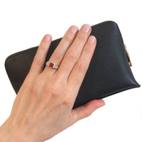 Ruby Oblique Fine Engagement Ring
