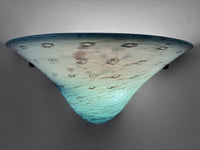 Aqua Bubbles Round Bowl Sconce
