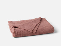 Topanga Matelasse Throw in Plum Blossom
