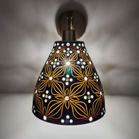 Nocturnal Bloom Sconce in Shades of Blue