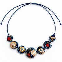 Strawberry Thief Reversible Necklace