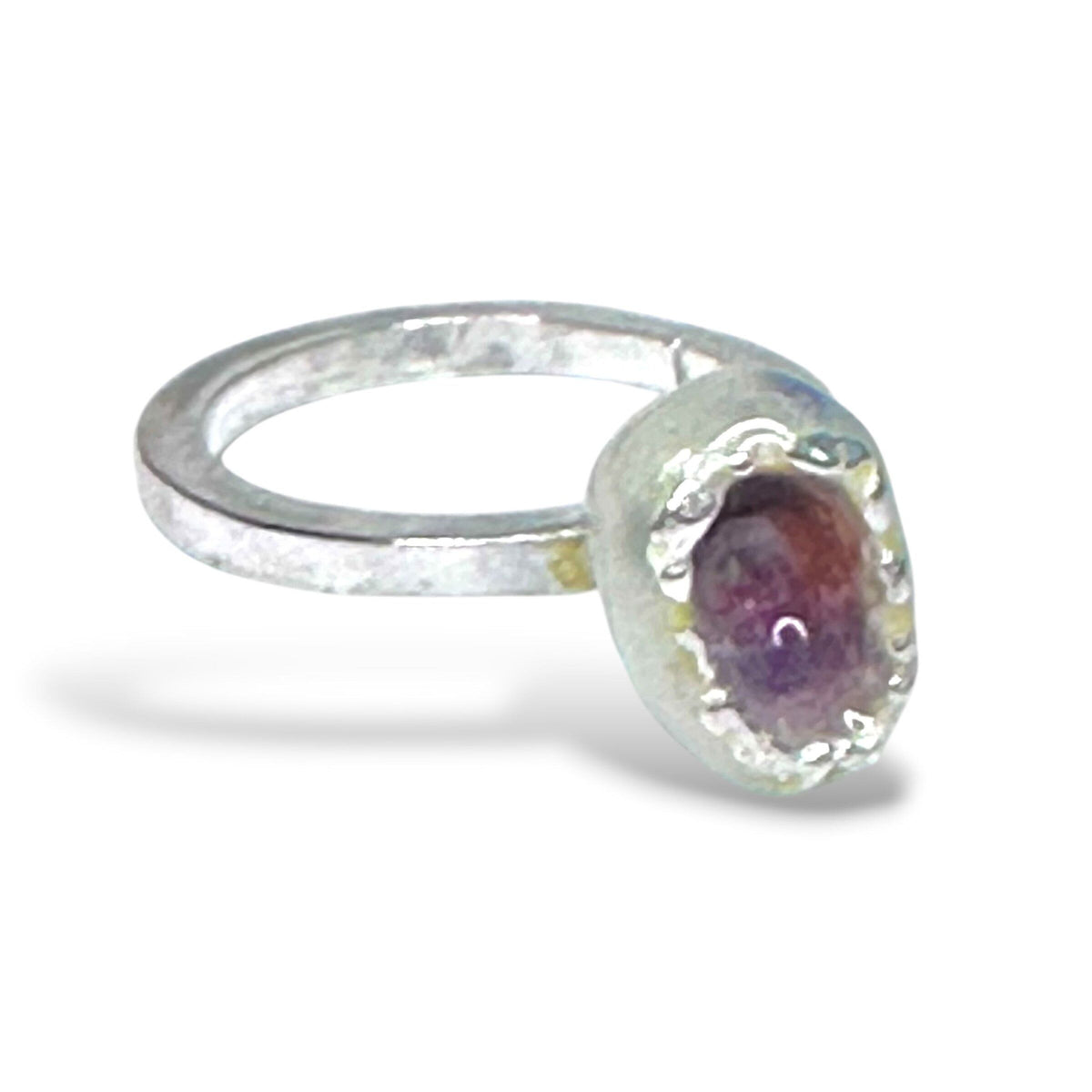 Plum Sea Anemone Stacking Ring