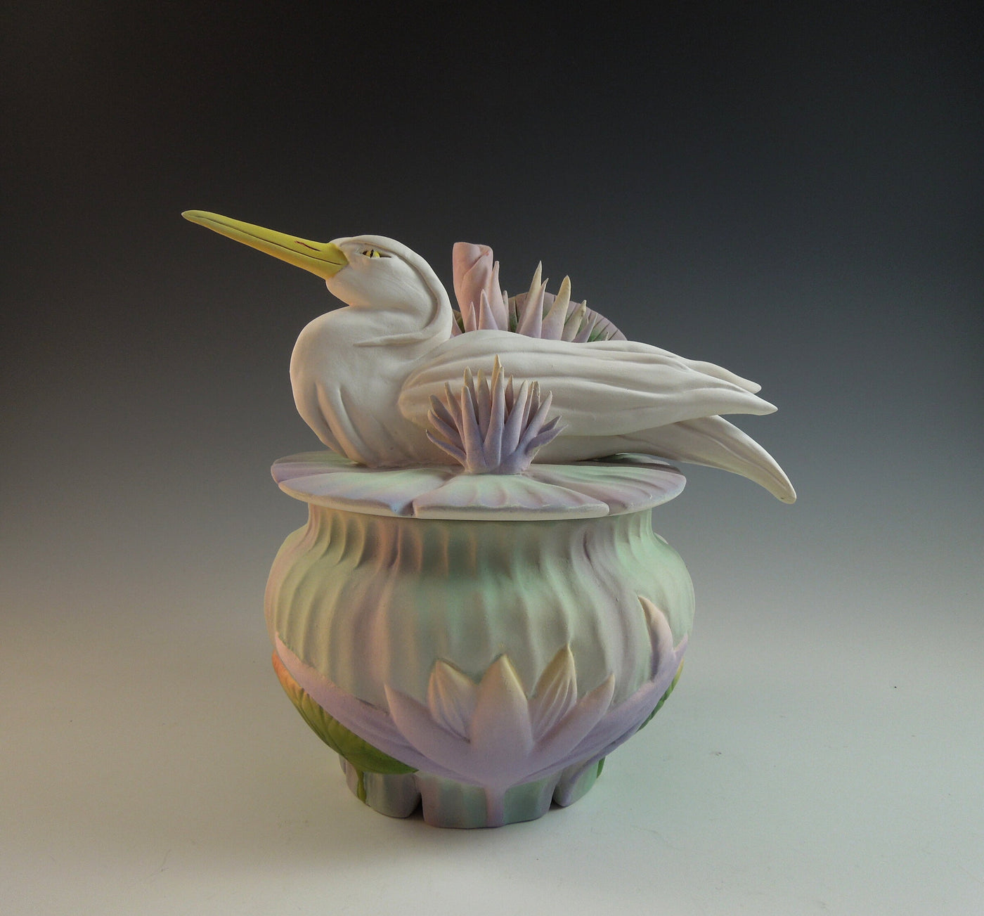 Heron Waterlily Box