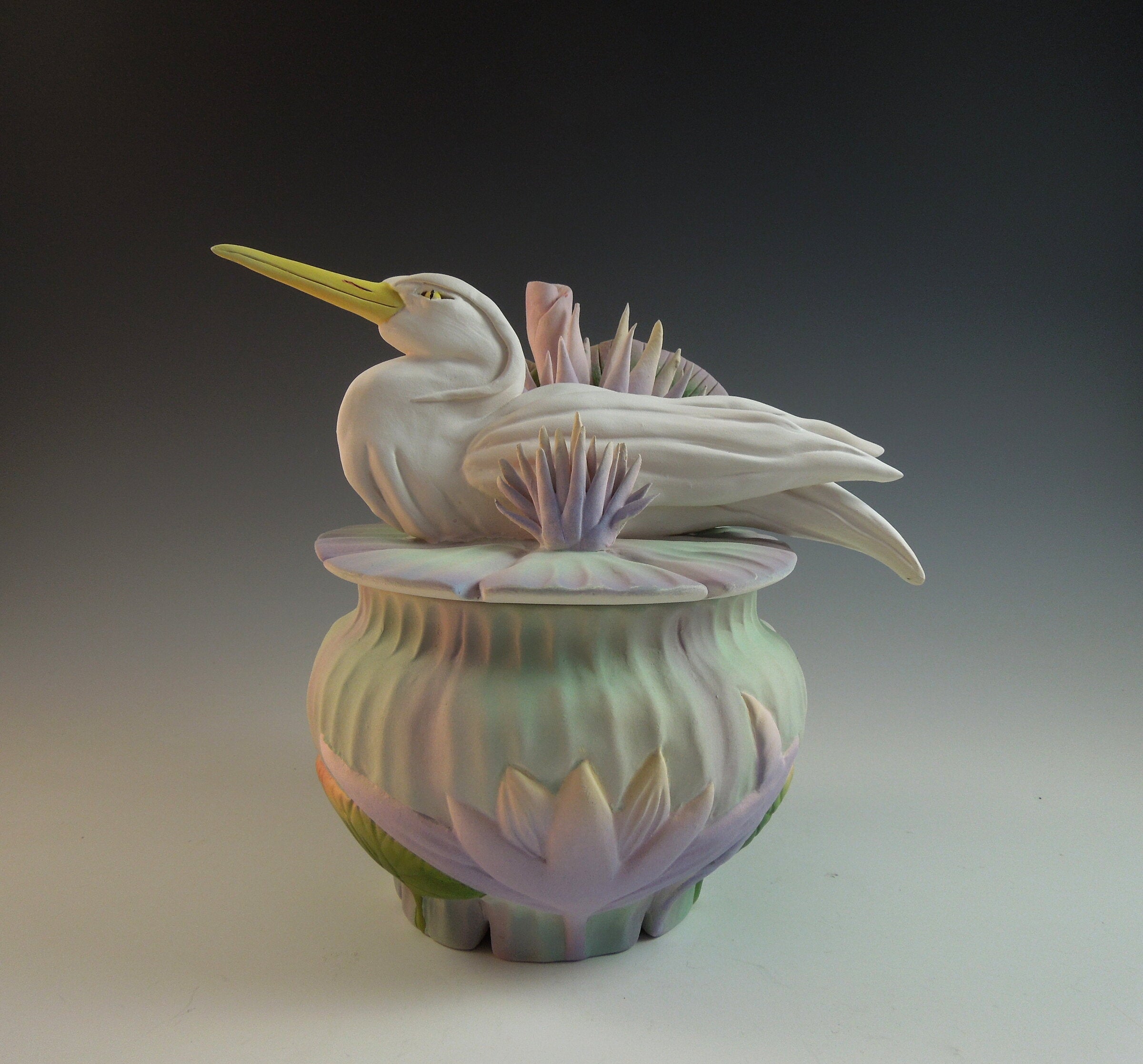 Heron Waterlily Box
