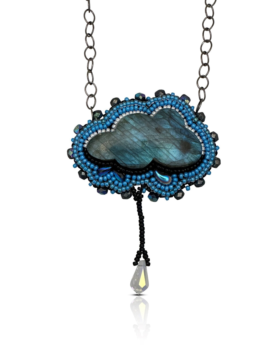 Blue Labradorite Cloud Pendant No. 6