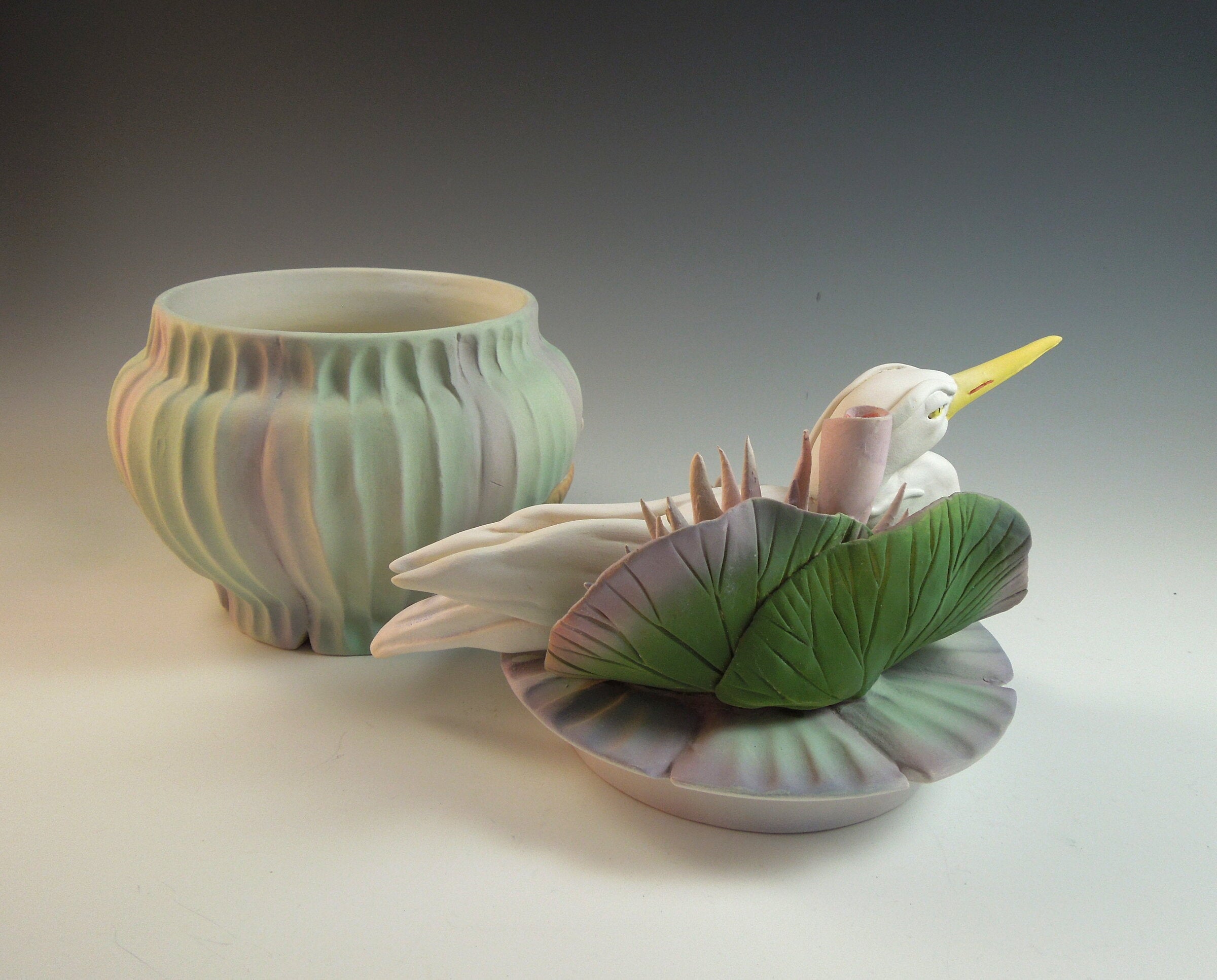 Heron Waterlily Box
