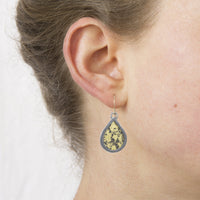 Small Golden Teardrop Earrings