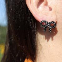 Flower Bow Earrings