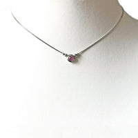 Pale Pink Sapphire Simplicity Pendant