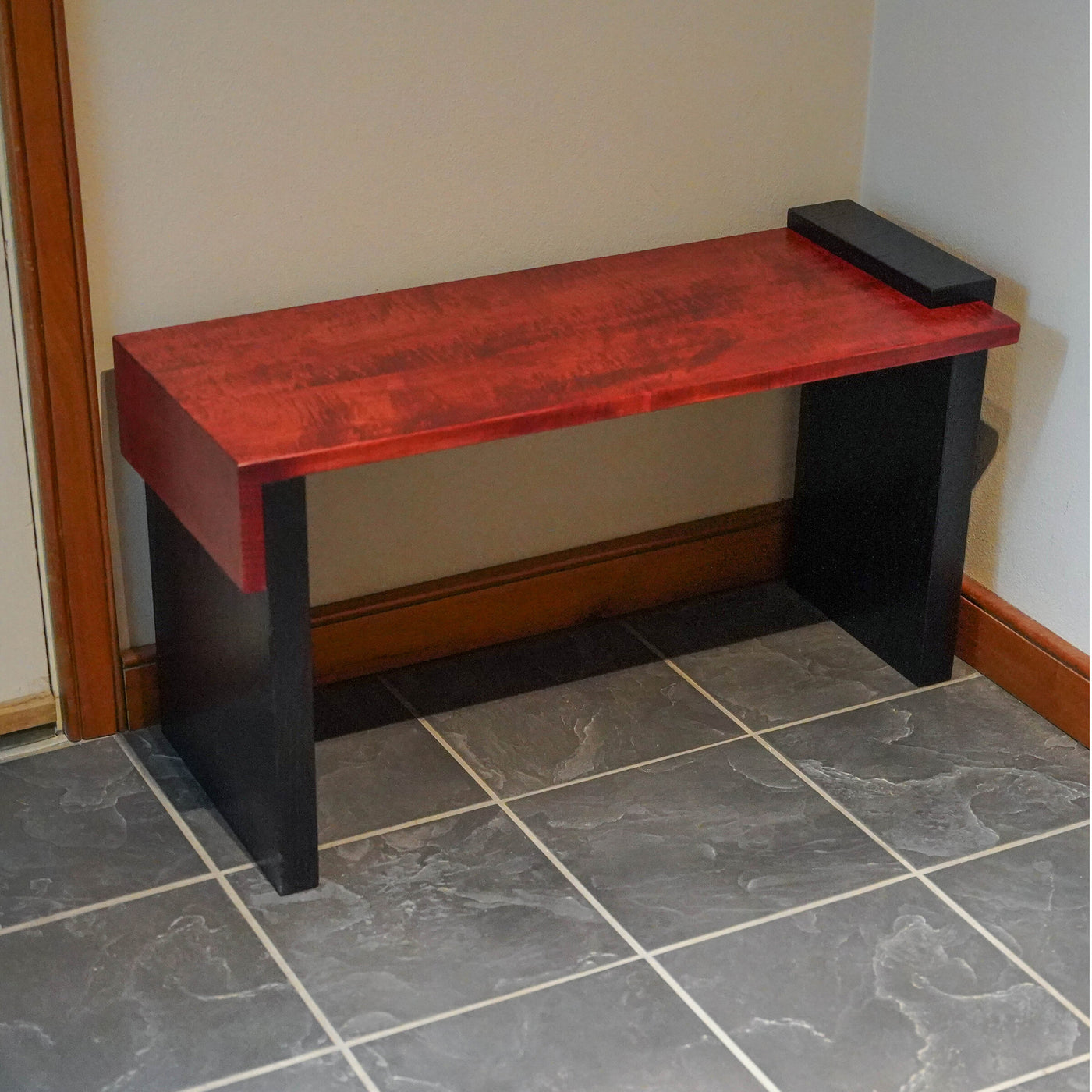 Red and Black Bench