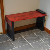 Red and Black Bench