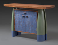 Bubinga Split-Leg Console