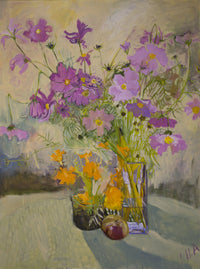 Marigolds and Zinnias