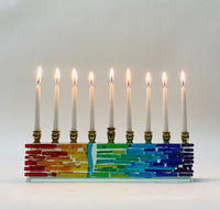 Parting of the Sea Menorah in Icicle Rainbow II