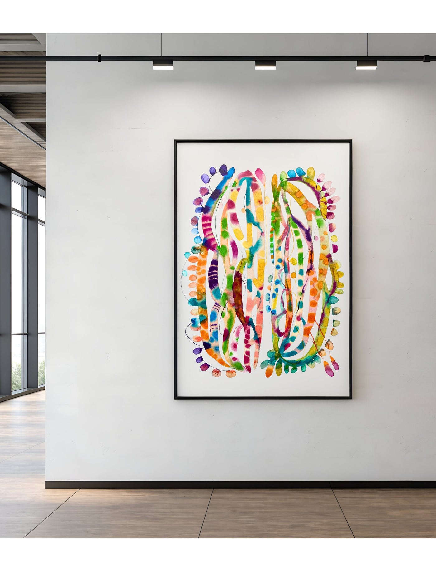 Brain Hemisphere Watercolor