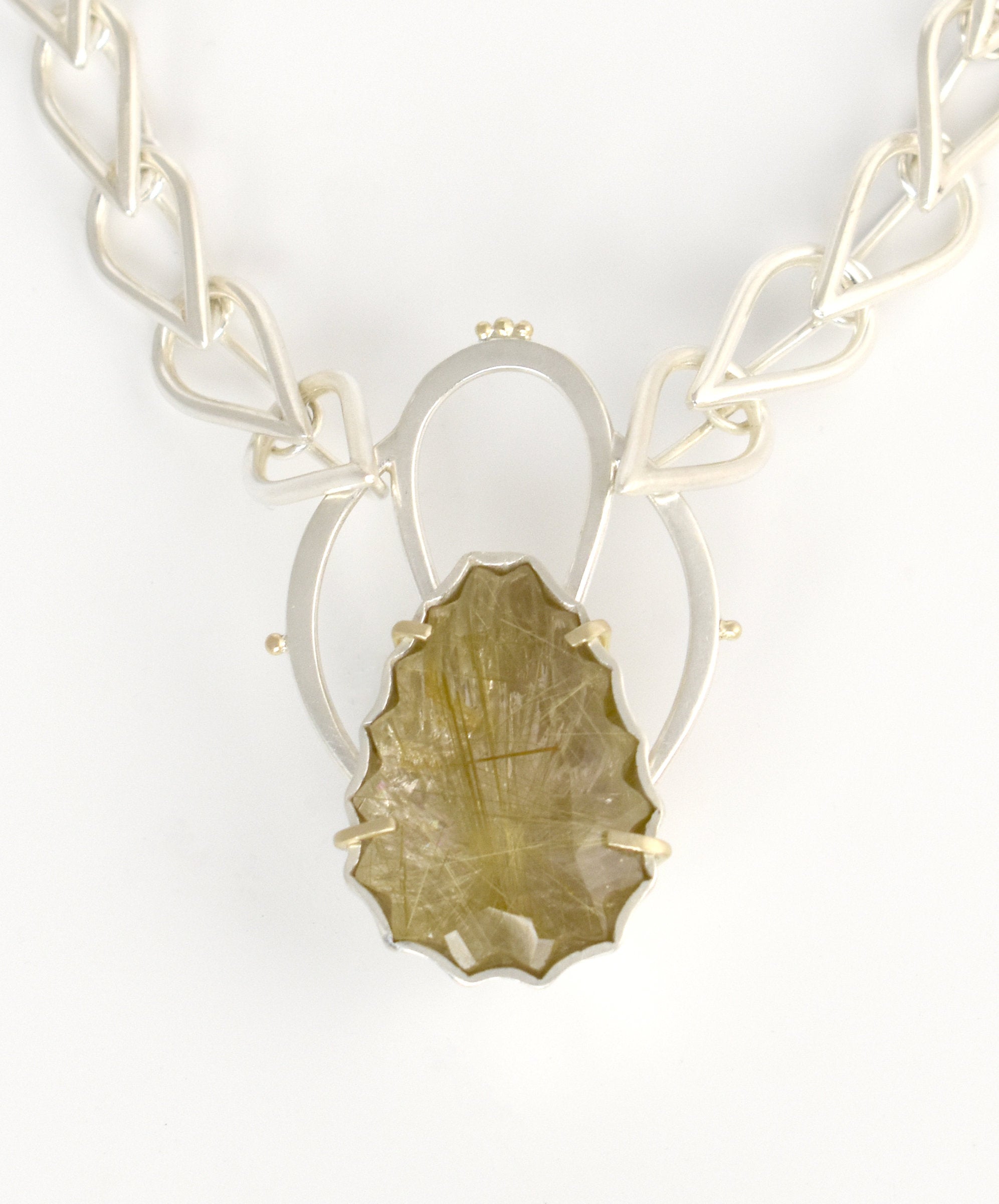 Rutilated Quartz Necklace #1