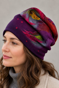 Hand-Painted Wool Hat
