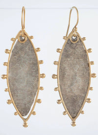 Spur Earring in Mixed Metals