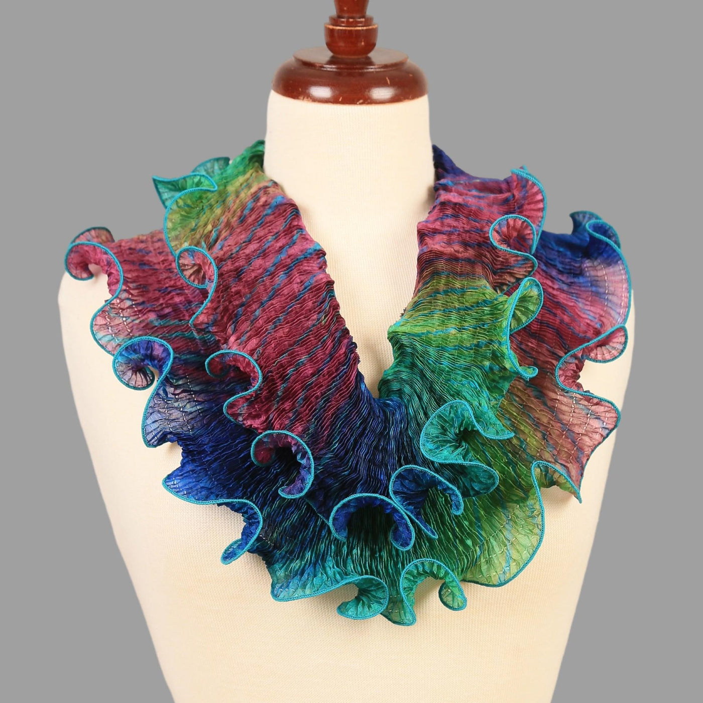 Infinity Scarf in Turquoise and Blues