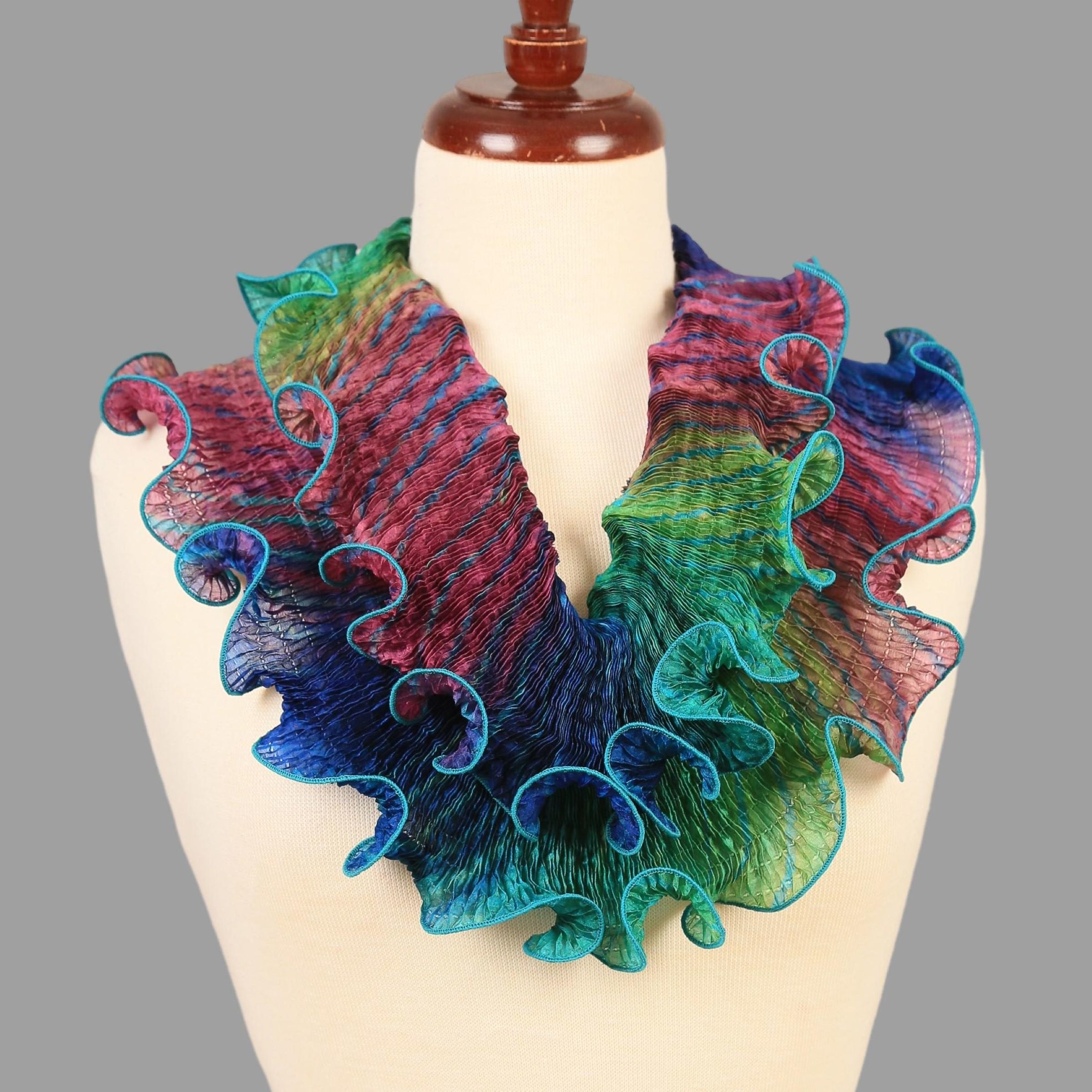 Infinity Scarf in Turquoise and Blues