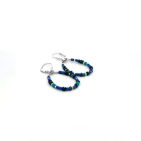 Lapis, Turquoise & Sapphire Earrings II