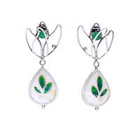 Floral Enamel Earrings