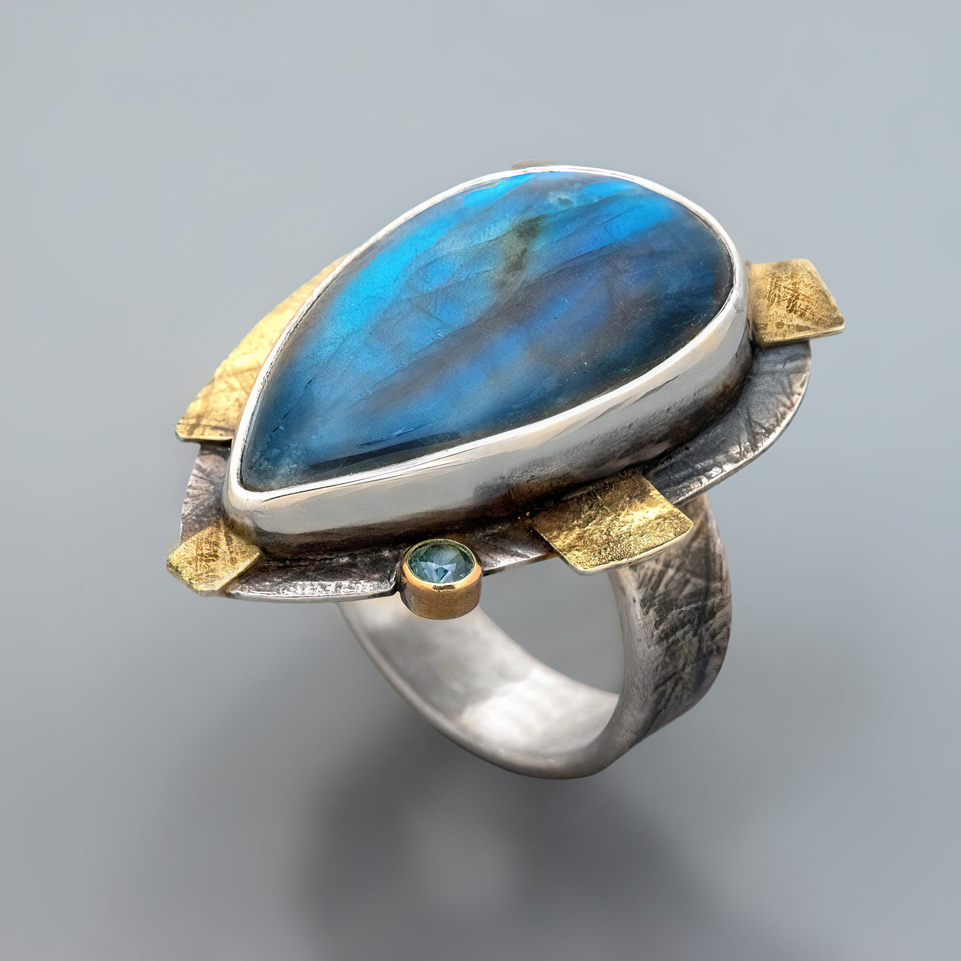 Royal Blue Labradorite Ring