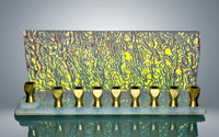 Golden Wave Menorah
