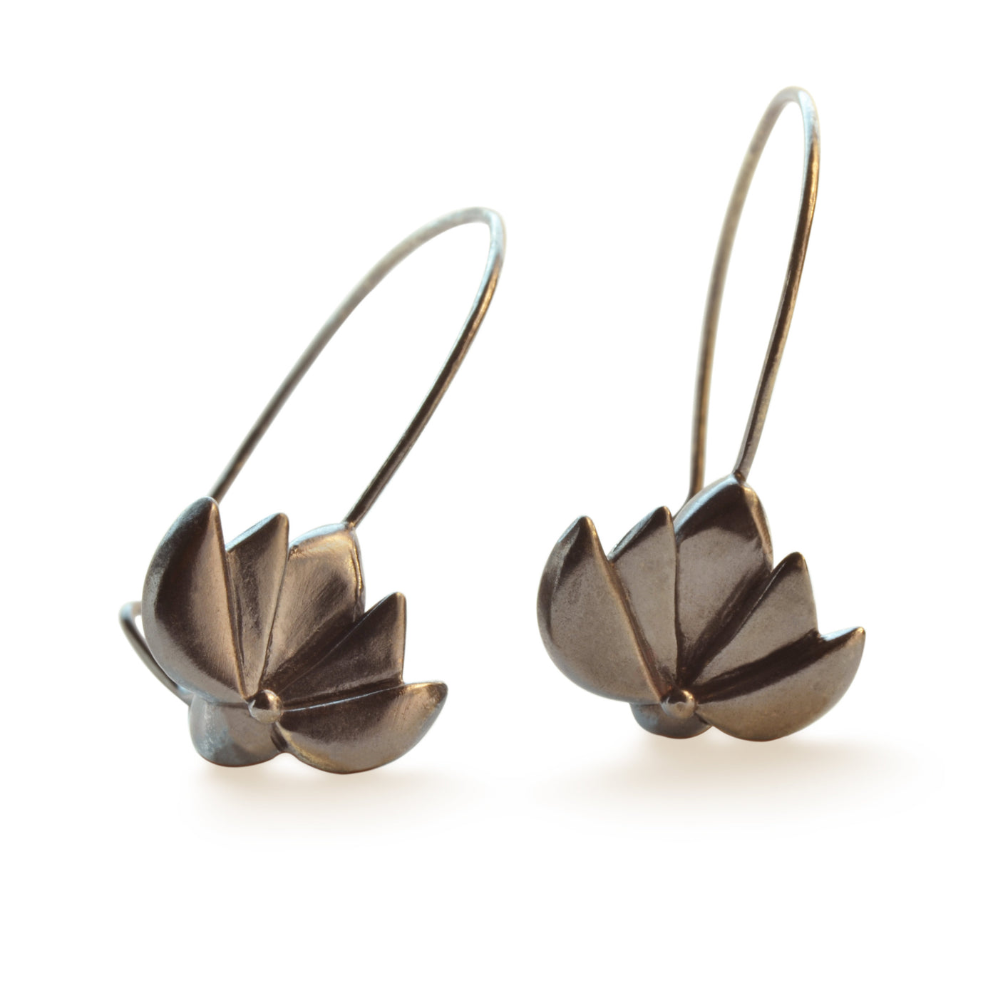 Lotus Hoop Earrings