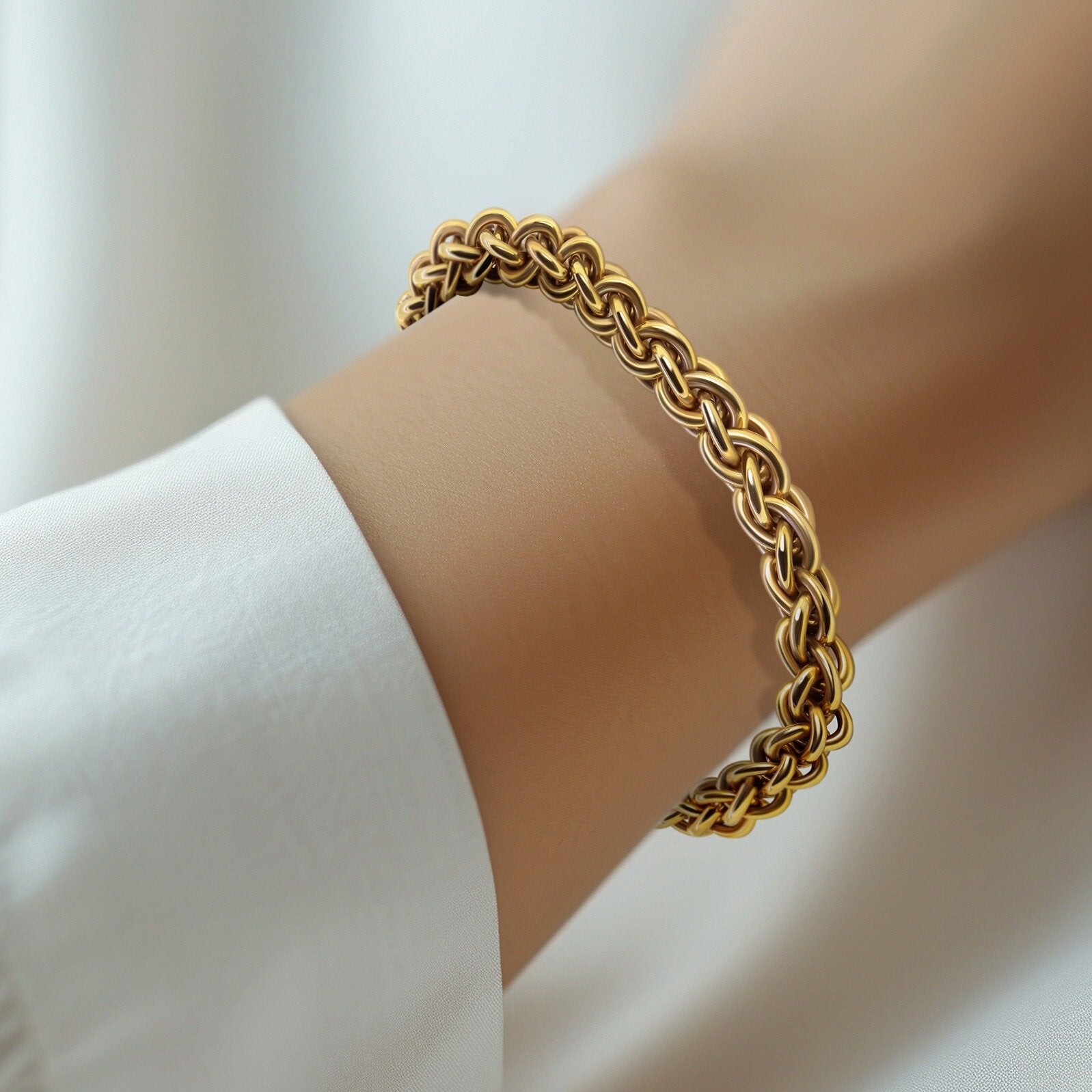 Chunky Chain Maille Bracelet