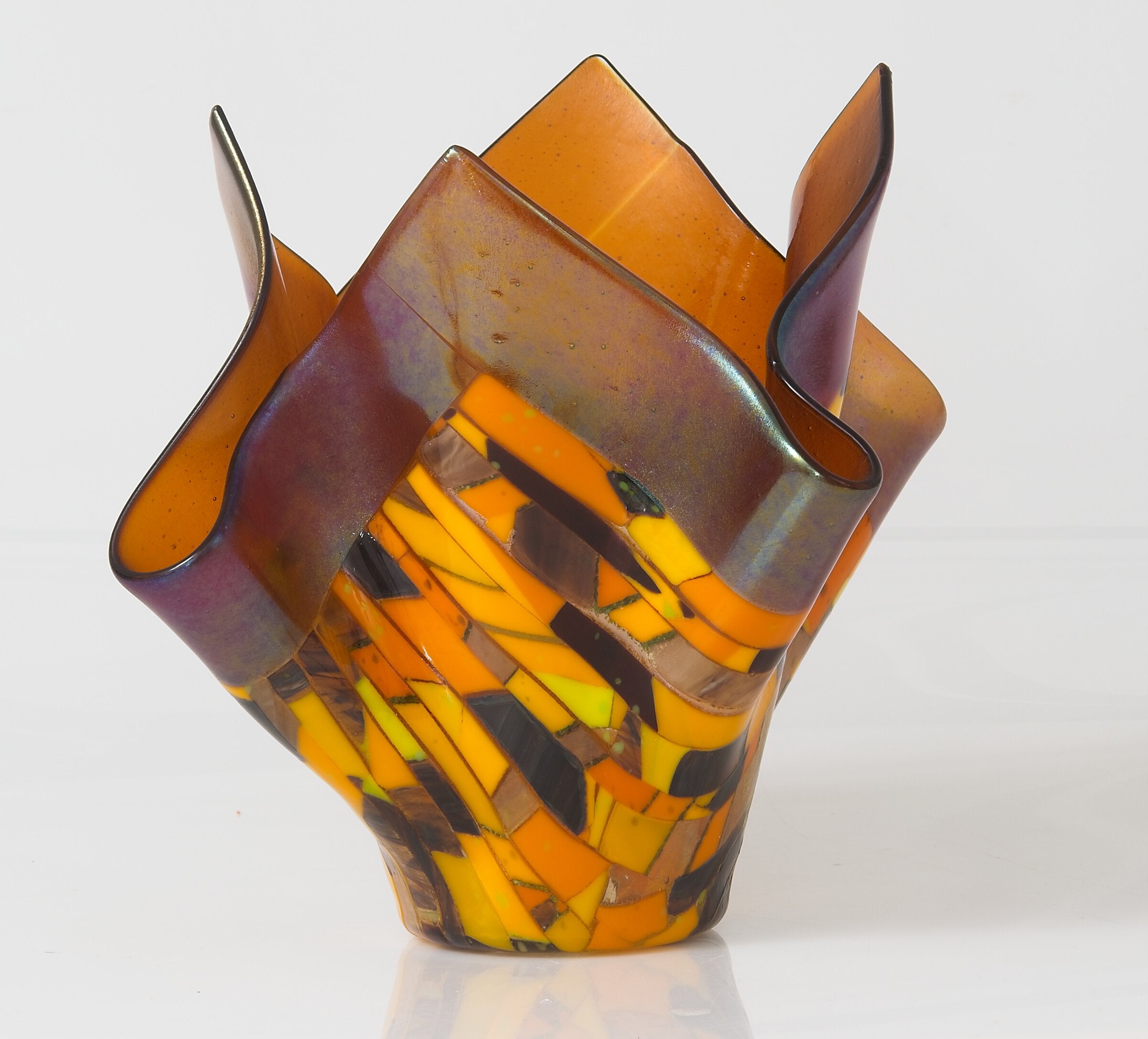 Striped Autumn Vessel