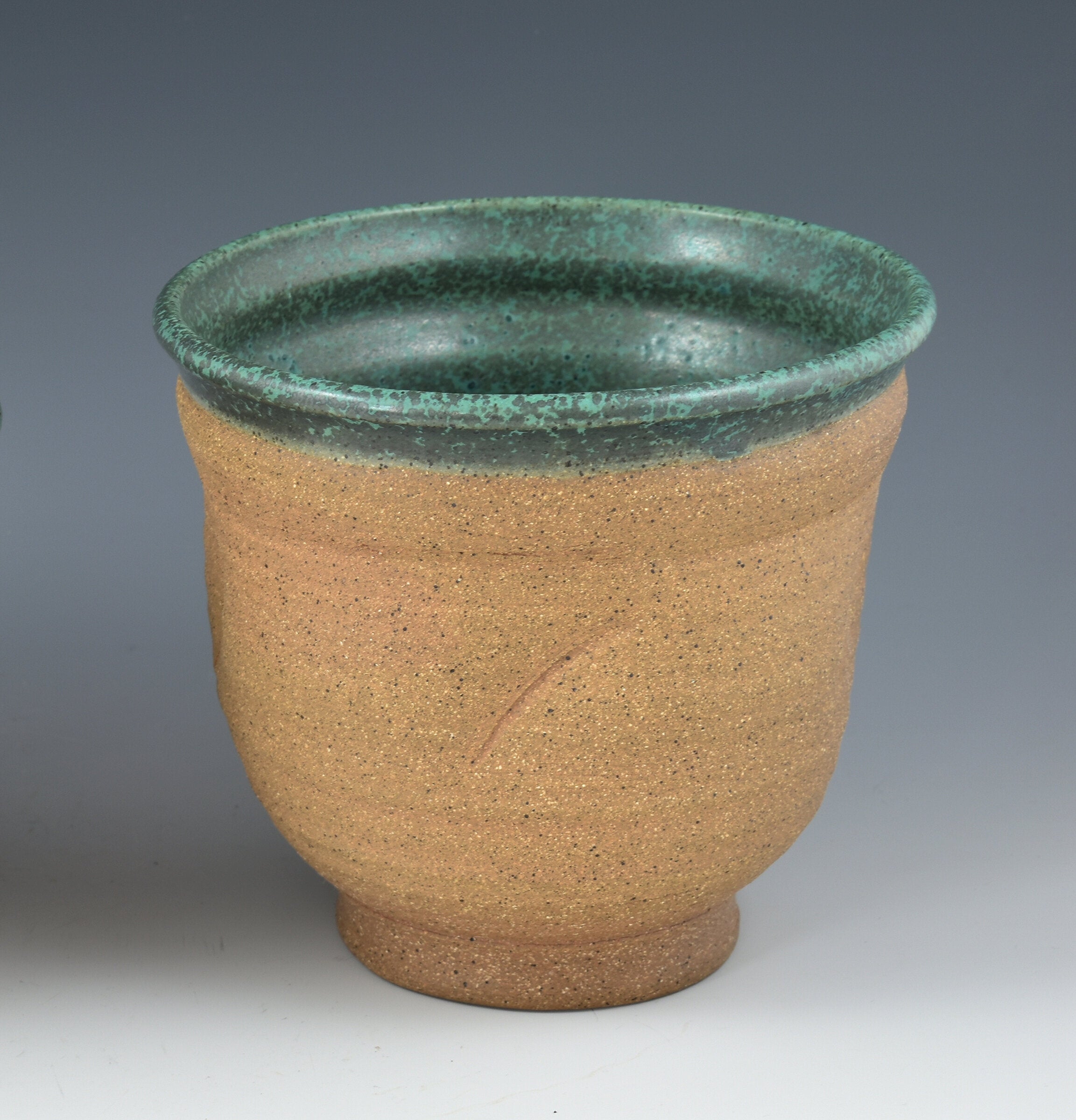 Stoneware Green Bowl 9