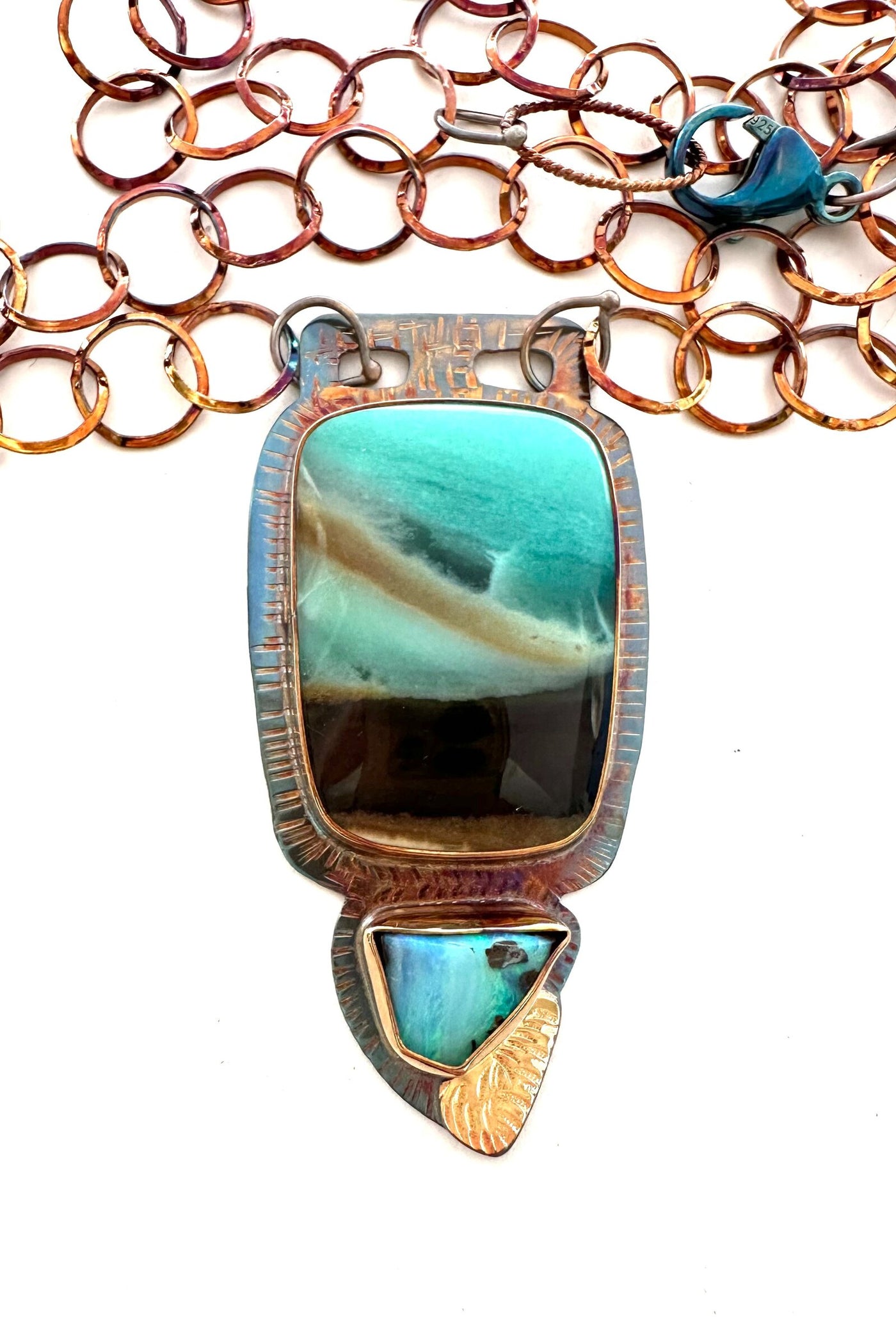 Dark Sands Blue Skies Necklace