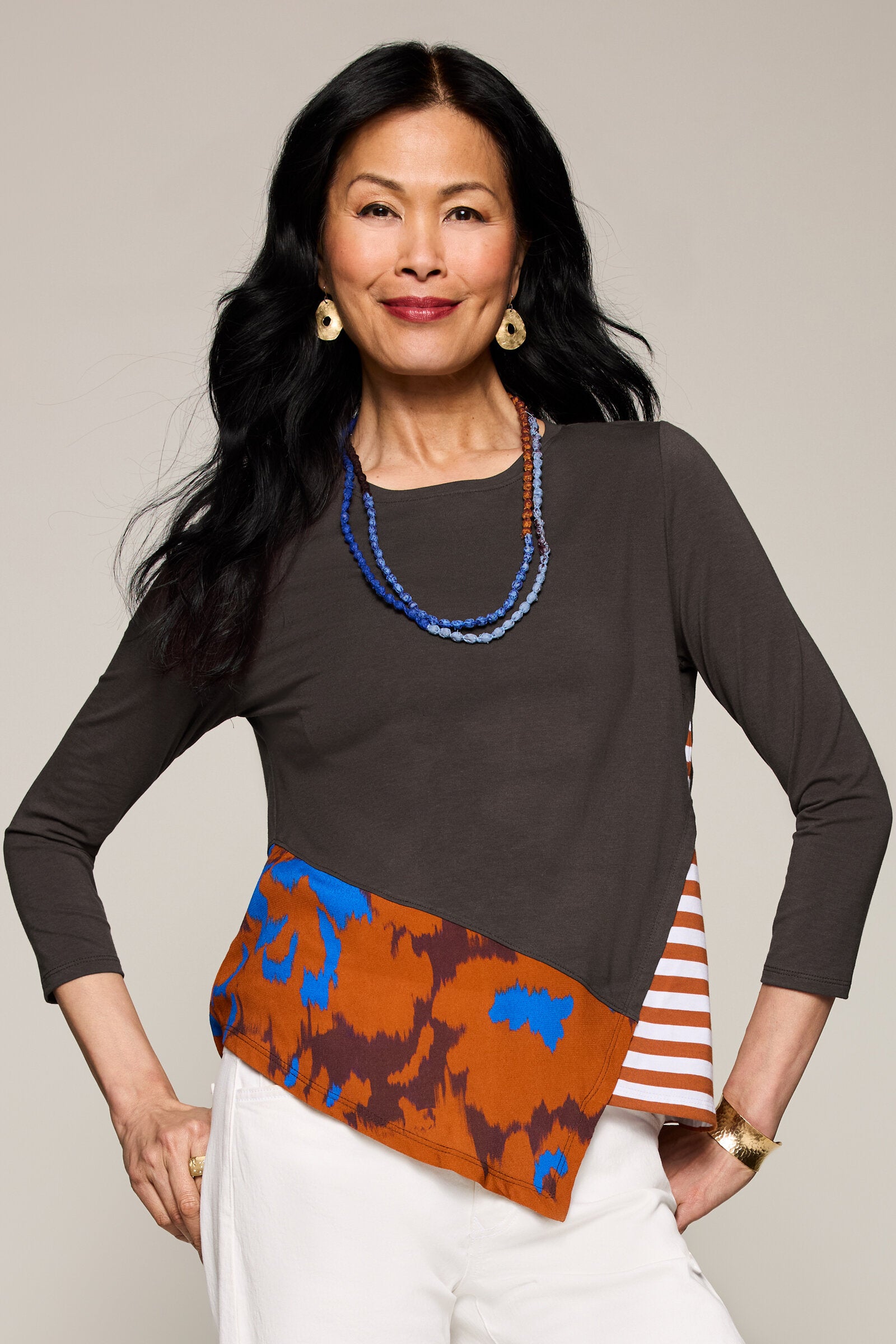 Mixed-Media Juno Top