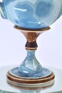 Seafoam Blue Miniature Crystalline Teapot