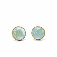Cat's Eye Aquamarine Earrings