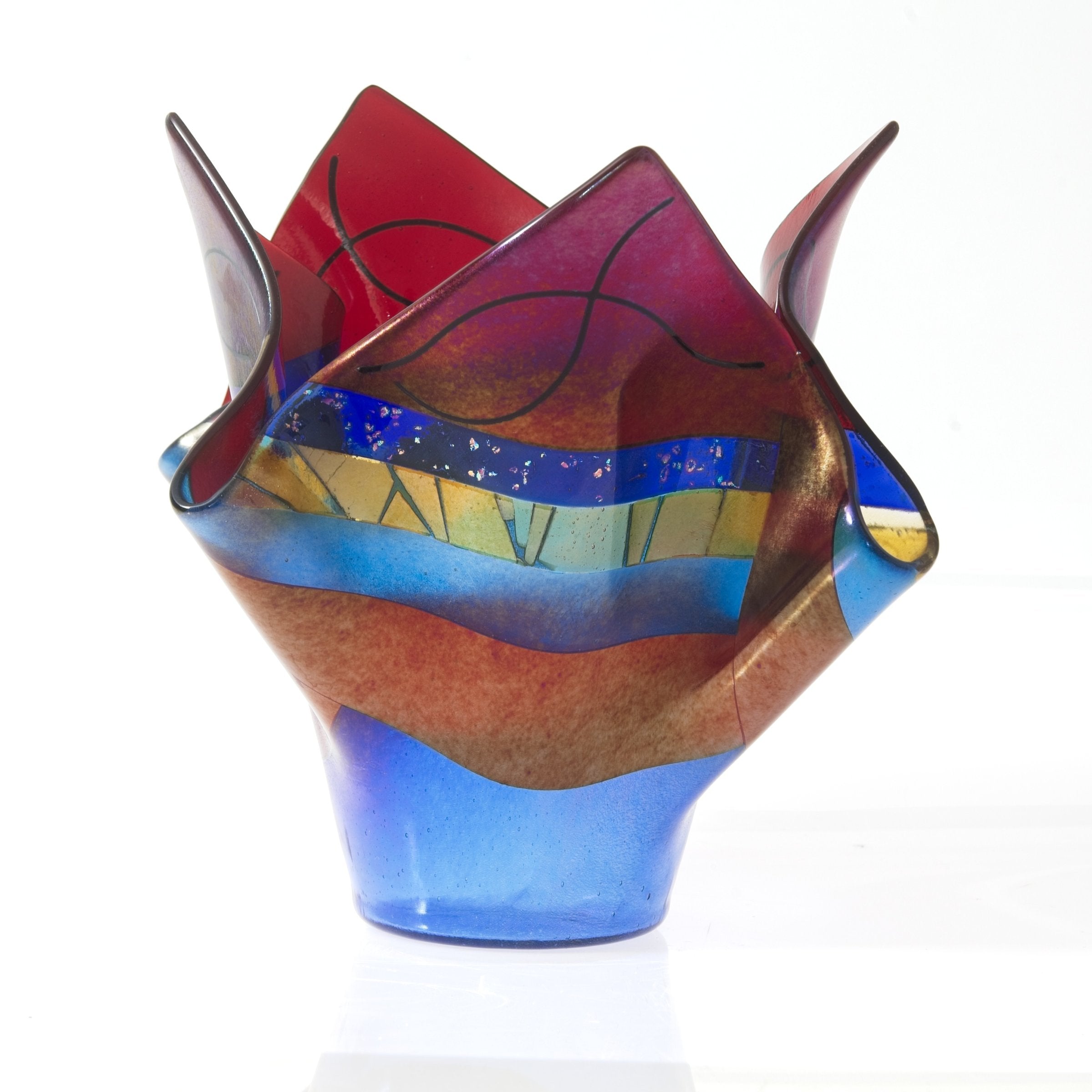 Reflection, Blue & Red