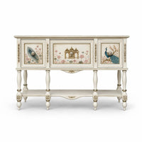 Peacock Garden Ivory Console