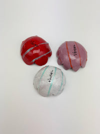 Mini Flower Bowl Set in Red, Pink and White