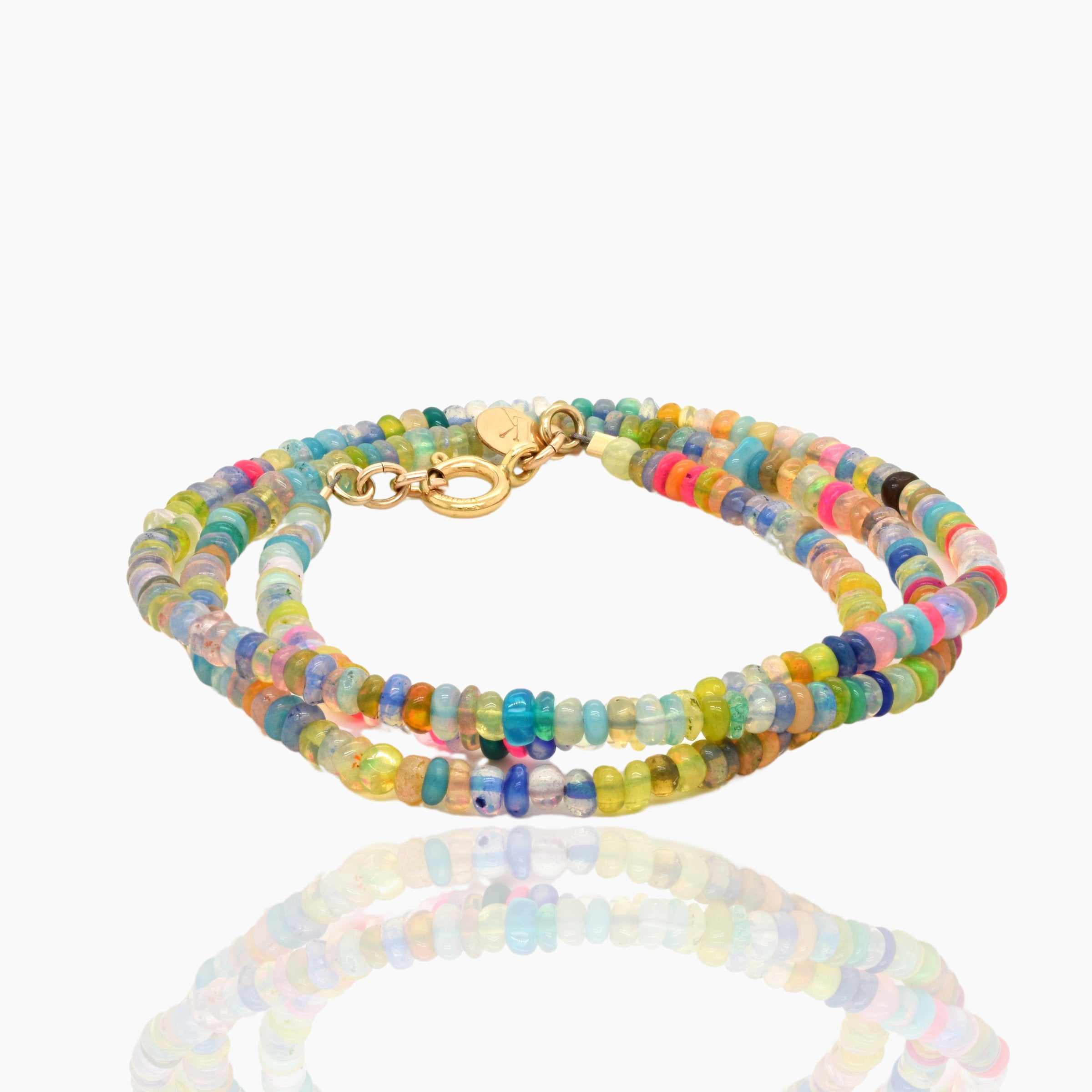 Triple Wrap Opal Convertible Bracelet