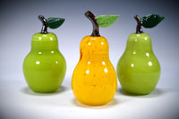 pear green, golden yellow