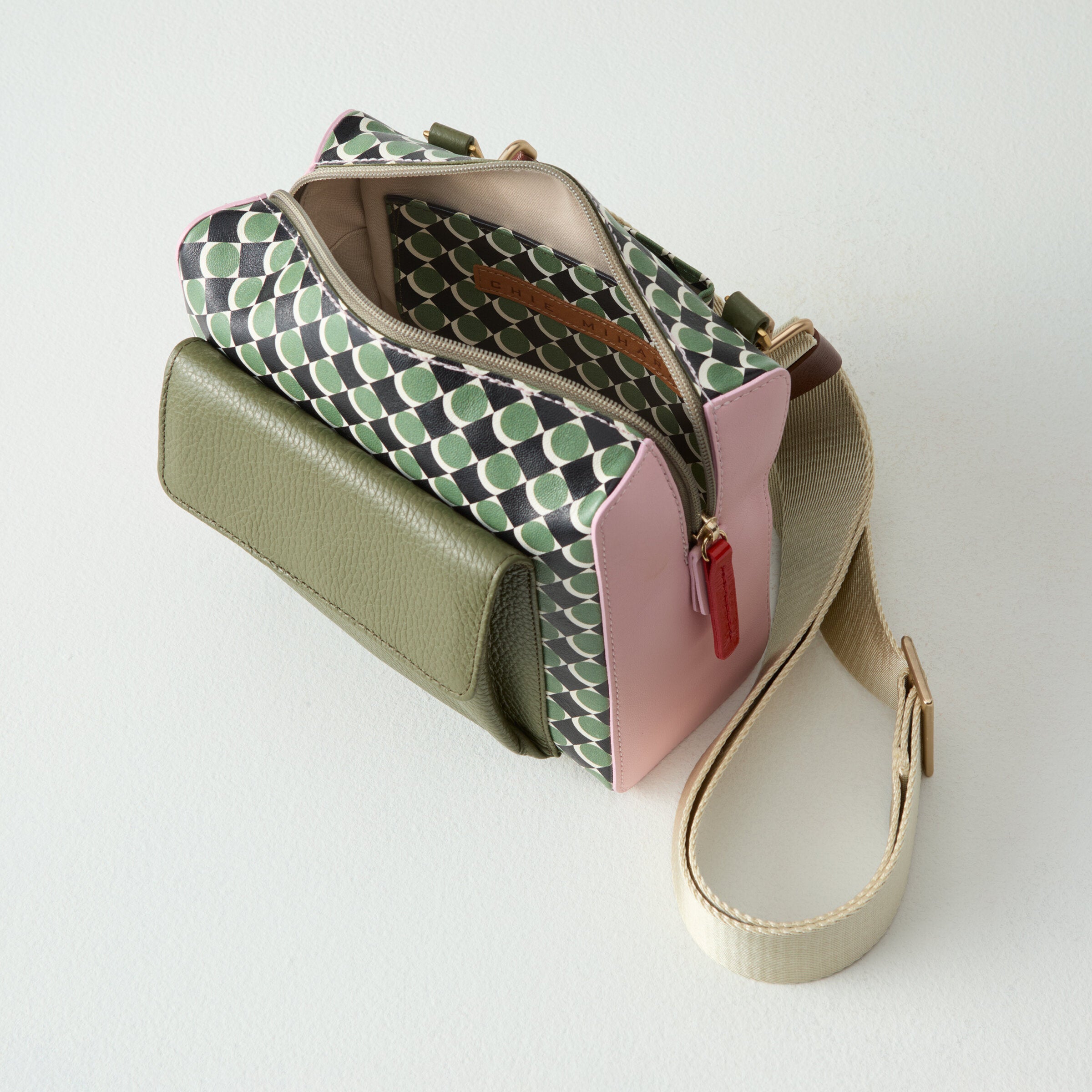 Olive/Pink Multi
